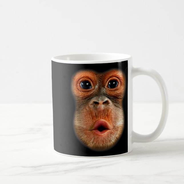Monkey Stomach Funny Meme Cool Viral Video  Coffee Mug (Right)