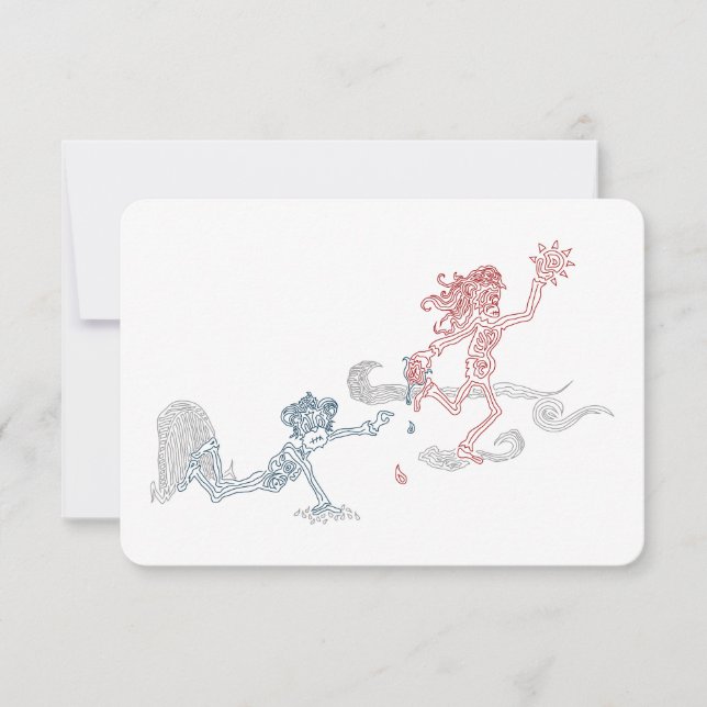 monkey sun snatcher invitation (Front)