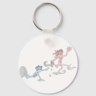 monkey sun snatcher keychain