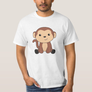 Monkey Sweet Animals In The Jungle Funny Monkeys T-Shirt
