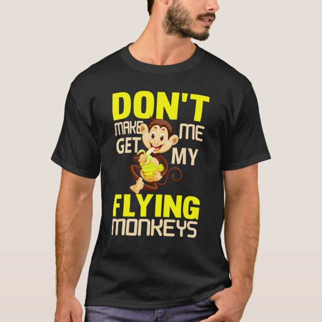 Monkey Tees For Men Angry Monkey Flying Monkeys 5 (Front)
