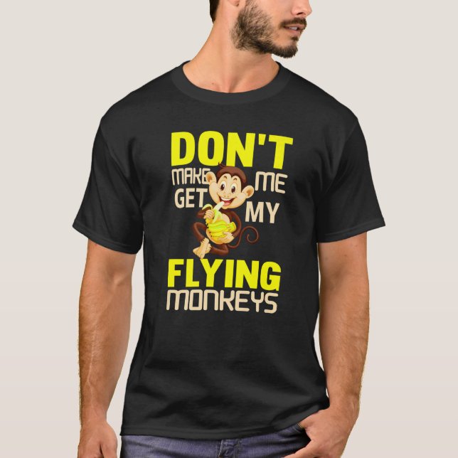 Monkey Tees For Men Angry Monkey Flying Monkeys  5 (Front)