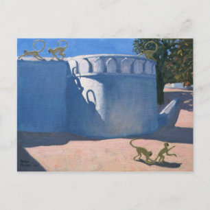 Monkey Temple India 2000 Postcard