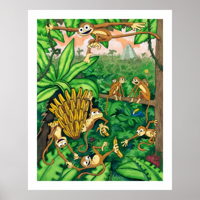 Monkey Time #1 - Animals - 32 x 40 Poster (Front)
