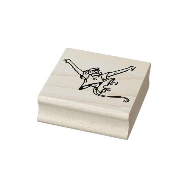 Monkey Time Monkeyboy Swinging Rubber Stamp (Stamp)