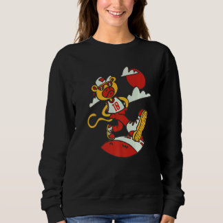 Monkey Tough Birthday 10 Years Monkey Sweatshirt