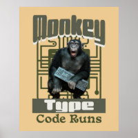 Monkey Type, Code Runs Funny Full-Stack Developer