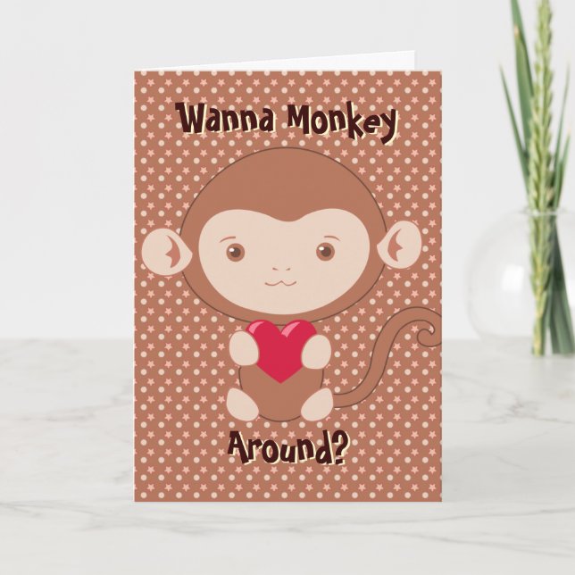 Monkey V-Day Card (Front)