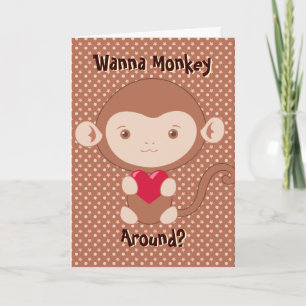 Monkey V-Day Card