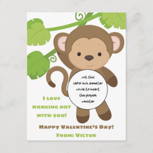 Monkey Valentine's Play Doh gift card