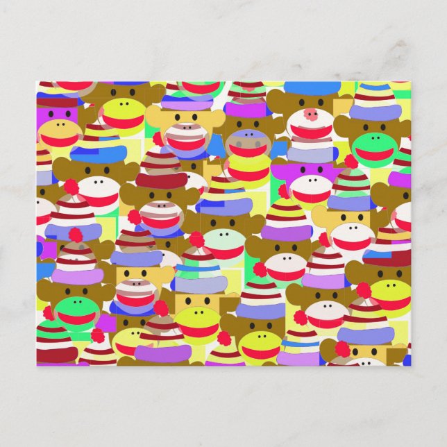 Monkey Wallpaper. Postcard (Front)