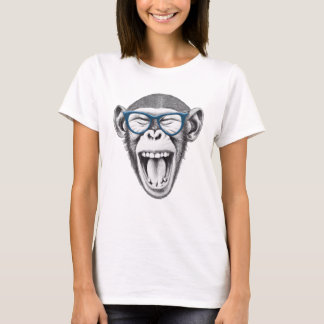 Monkey wearing glasses, monkey lovers T-Shirt