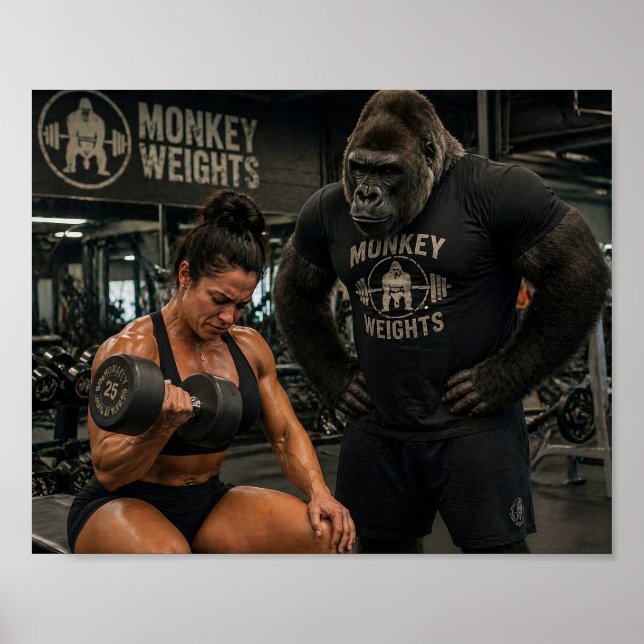 Monkey Weights KEVIN Poster (Front)