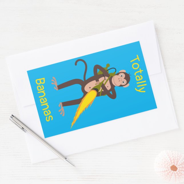 Monkey With a Flamethrower Sticker (Envelope)