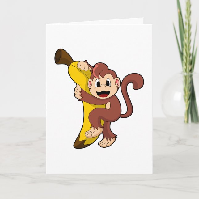 Monkey with Banana (1).PNG Card (Front)