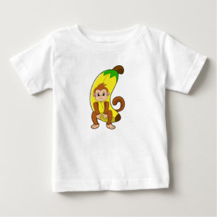Monkey with Banana Baby T-Shirt