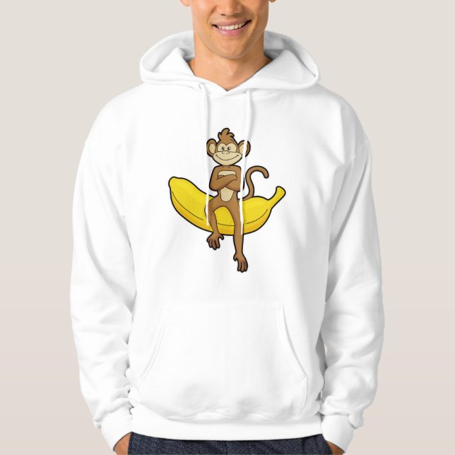 Monkey with Banana Hoodie (Front)