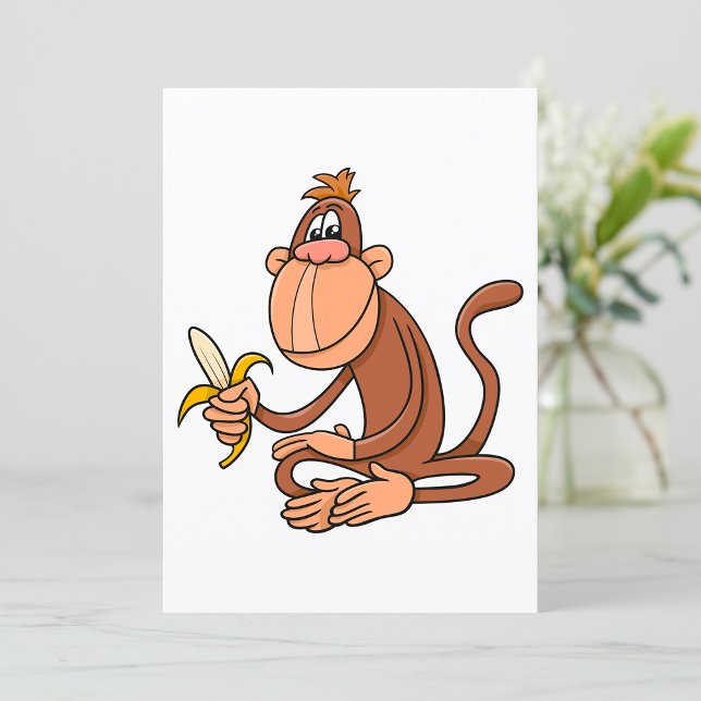 Monkey With Banana Invitation (Creator Uploaded)