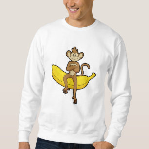 Monkey with Banana Sweatshirt