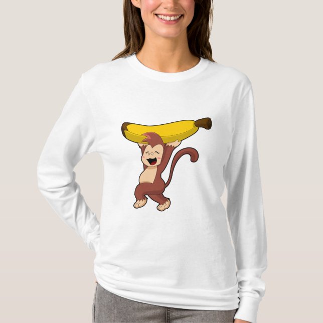Monkey with Banana T-Shirt (Front)