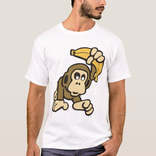 monkey-with-banana T-Shirt (Front)