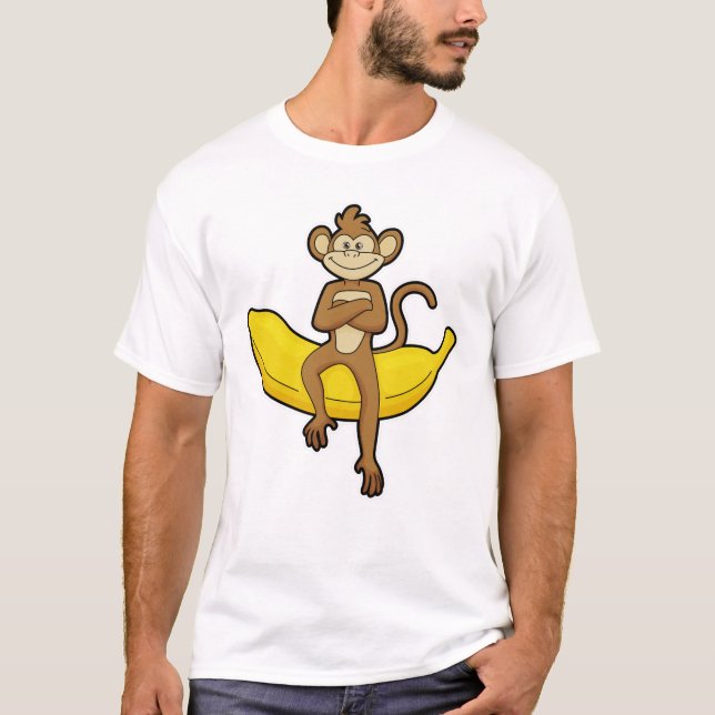 Monkey with Banana T-Shirt (Front)