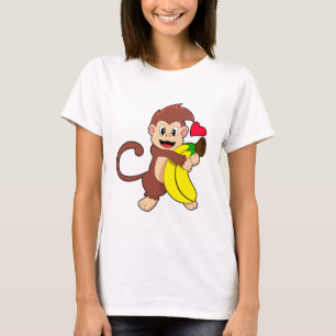 Monkey with Banana T-Shirt