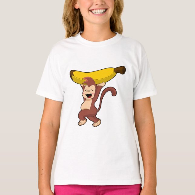 Monkey with Banana T-Shirt (Front)