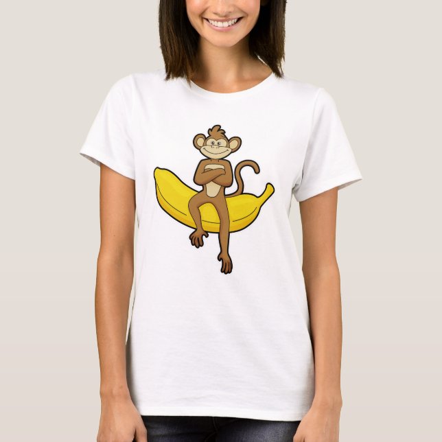 Monkey with Banana T-Shirt (Front)