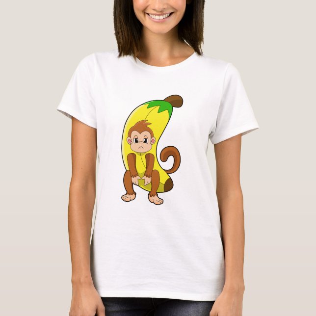 Monkey with Banana T-Shirt (Front)