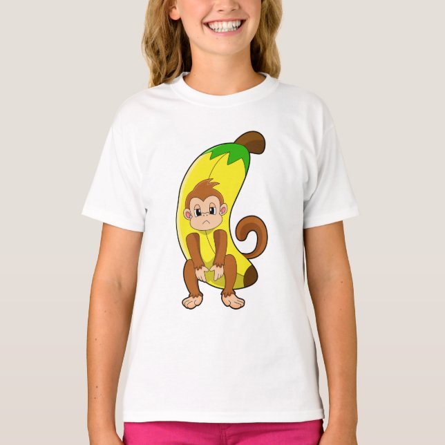 Monkey with Banana T-Shirt (Front)