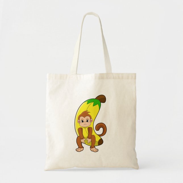 Monkey with Banana Tote Bag (Front)