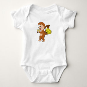 Monkey with Bananas Baby Bodysuit