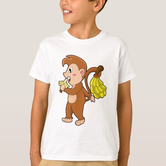 Monkey with Bananas T-Shirt (Front)