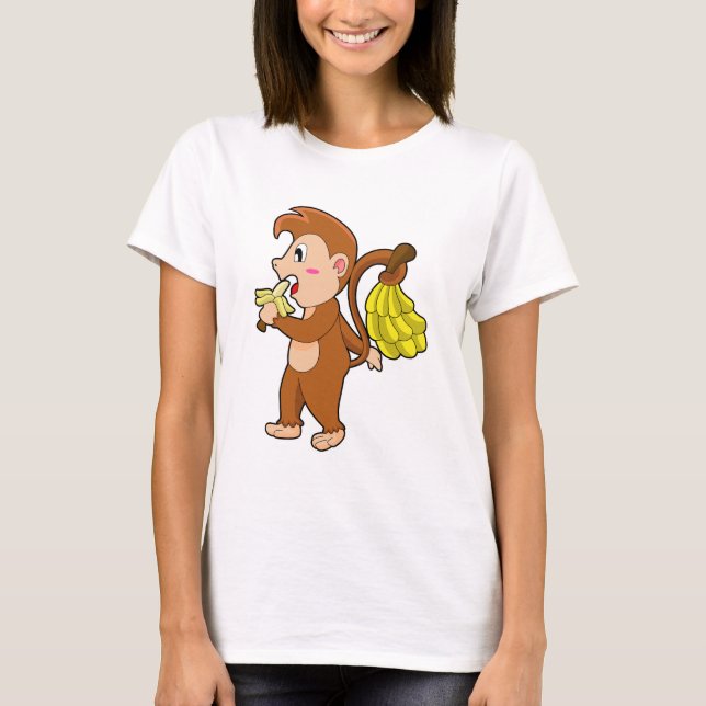 Monkey with Bananas T-Shirt (Front)