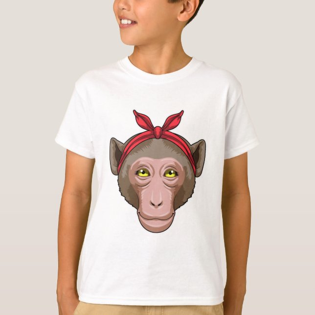 Monkey with Bandana T-Shirt (Front)