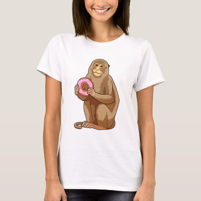 Monkey with Donut T-Shirt (Front)