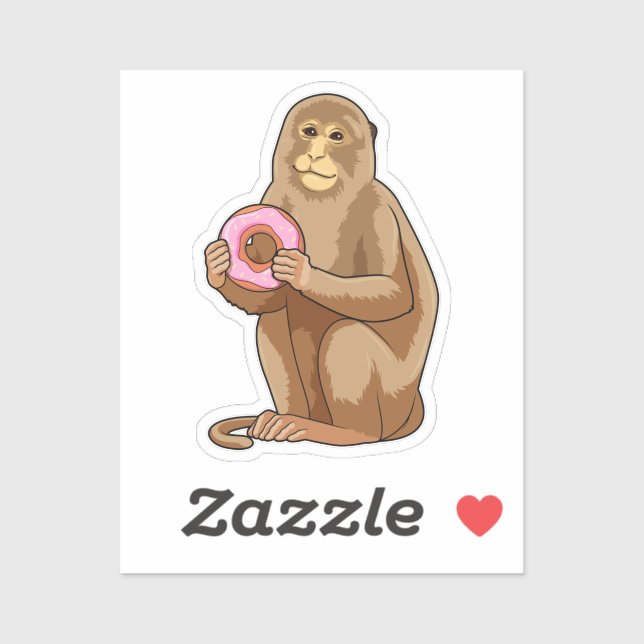 Monkey with Doughnut (Sheet)