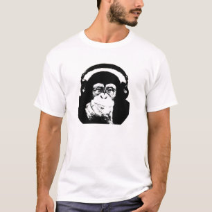 Monkey with Headphones T-Shirt