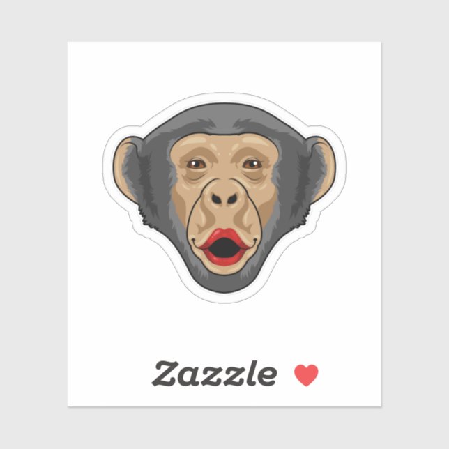 Monkey with Kiss mouth (Sheet)