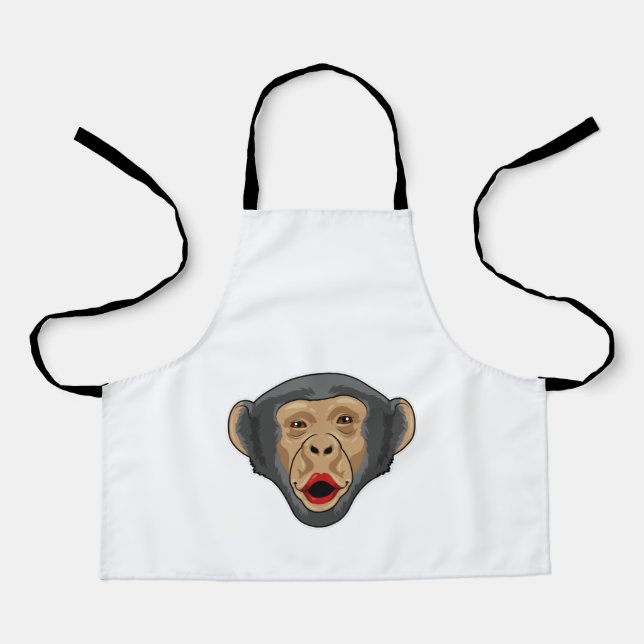 Monkey with Kiss mouth Apron (Front)
