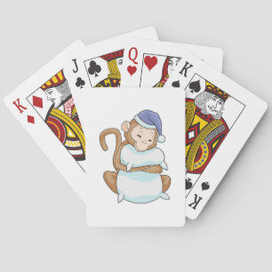 Monkey with Pillow & Sleepyhead Playing Cards