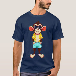 Monkey with Summer style T-Shirt