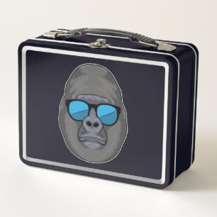 Monkey with Sunglasses Metal Lunch Box