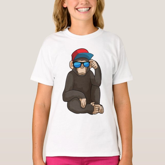 Monkey with Sunglasses T-Shirt (Front)