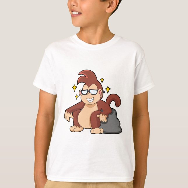 Monkey with Sunglasses T-Shirt (Front)