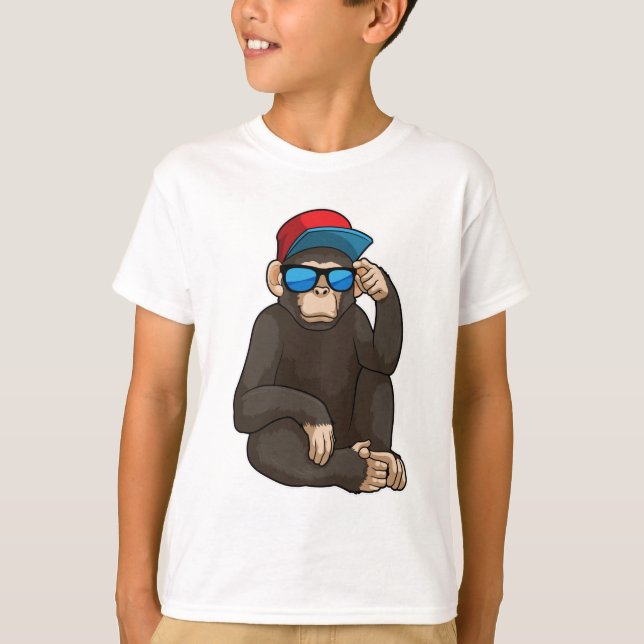 Monkey with Sunglasses T-Shirt (Front)