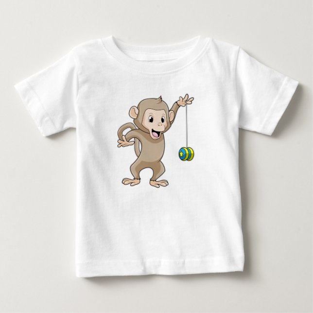 Monkey with Yo-yo Baby T-Shirt (Front)