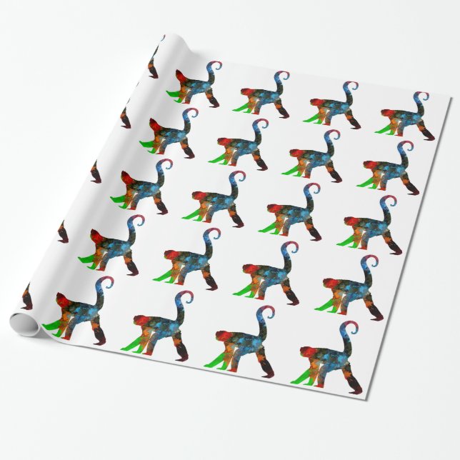 Monkey Wrapping Paper (Unrolled)