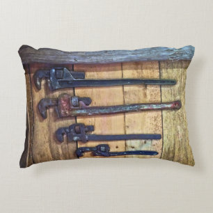 Monkey Wrenches Accent Pillow